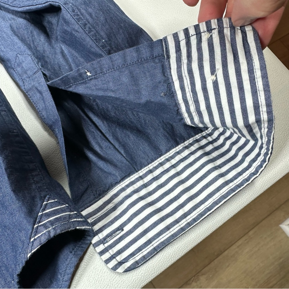 Express Soft Wash Chambray Button Down Shirt - Picture 5 of 6